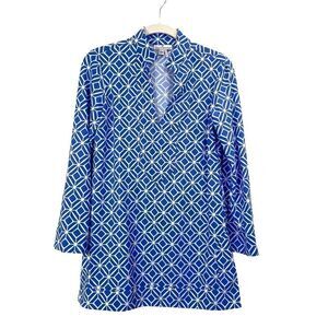 Jude‎ Connally Megan diamond rhomb print mini dress Sz XS catalina cloth